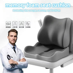 Memory Foam Seat Cushion Tailbone Sciatica Back Pain Relief Comfort Office Chair Car Seat Cushion Non-Slip Orthopedic MemoryFoam