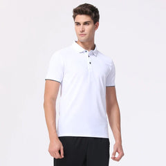 Quick Dry Men's Sports Polo Shirt Golf Wear Summer Gym Fitness Training Clothing Comfortable Breathable Shirts