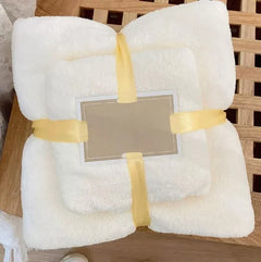 2PC Oversized Bath Towels Set Super Soft Highly Absorbent Quick-drying Coral Velvet Bath Towel For Adults Hotel & Spa Use