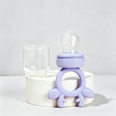 BPA Free Baby Fruit Food Feeder with Dust Cover Deer Silicone Teething Nibbler 3 Colors Toddler Vegetable Feeding Pacifier Teether Toy
