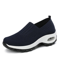 Breathable Mesh Slip-On Sports Shoes Comfortable Thick Bottom