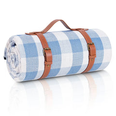 New 80"x 80"Picnic Blanket Extra Large Waterproof and Foldable Beach MatOutdoor for 8 Adults Camping Park Beach Grass Indoors