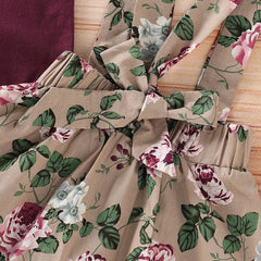 3PCS Newborn Baby Girl Christmas Clothes Set Short Sleeve Romper+Suspender Skirt+Headband Clothing Set for Toddler 0-18 Months