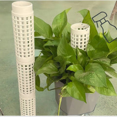 6pcs White Modular Vertical Plant Columns - Interlocking Panels for /Outdoor Climbing Vines, Herbs, Ivy,Clematis - Easy Assembly