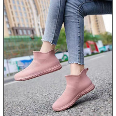 2026 Men's /women's Fashionable College Rain Boots and Rubber Shoes, Outdoor Travel Rainy Day Unisex Overshoes Foot Protectors