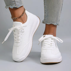 Spring new women's sports shoes, fashionable, breathable, lightweight, non-slip, wear-resistant, casual sports shoes, flat shoes