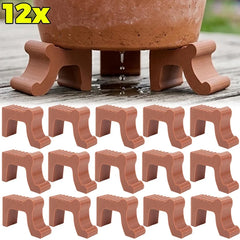 3/12PCS Garden Plant Flower Pot Foot Stands Flowerpot Foot Pad Plant Potted Holder Indoor Outdoor Garden Plant Pot Base Tray