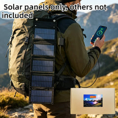 Backpack Carry Portable Foldable Waterproof Solar Charging Panel 25W 100W Dual USB Camping Emergency Charger For Cell Phone