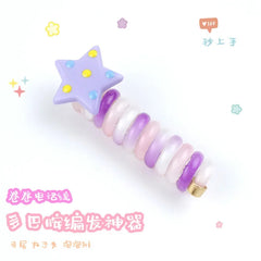 rope adult telephone cable ring Rabbit Cute Hair Ring Large Frosted Adult Hair Tie  head ring Children's telephone hephone Cable