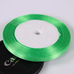 22 Meters/Roll 6mm Silk Satin Ribbons Christmas Halloween Birthday Party Gift Wrapping Ribbons DIY Handmade Crafts Material