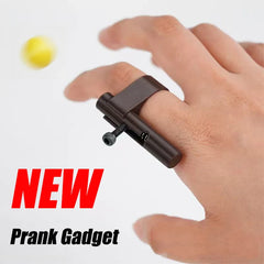 Hidden Mini Plastic Bullet Launcher - Safe Paper Ball Launch Toy Gun, Fun Prank Gadgets & Party Favors for Kids Adults