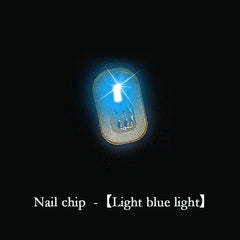 5/1pcs NFC Nail Stickers LED Light Source Nail Art Tips Lighting for Mobile Phone Nail Lamp Glow in The Dark Manicure Decor