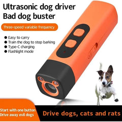 Pet Training Control Device Rechargeable Ultrasonic Dog Barking Deterrent Trainer To Stop Barking
