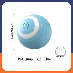Smart Dog Toy Ball Electronic Interactive Pet Toy Moving Ball USB Automatic Moving Jumping Bouncing Toy Ball Puppy Cat Product