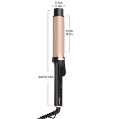 Hatteker 36mm Large Curling Iron Wave Hair Setter for Bangs And Home Use Egg Roll Hair Styler Compact Size for Easy Handling