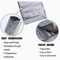 D9 Grey Insulated Wine Cooler Bag BBQ Reusable Quick Cooling PVC Tote Fits Most Bottles Keeps Wine Fresh for Picnic Party Travel