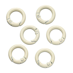 5Pcs Colorful  O Ring Spring Clasp Openable Round Carabiner Keychain Clips Hook Dog Chain DIY Jewelry Buckle Connector