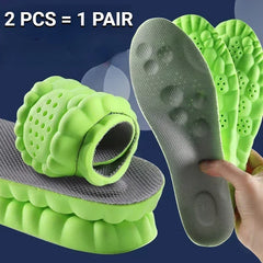 1 Pair Breathable Shock-absorbing Insoles Men's Outdoor Sport Insoles Soft Elastic Sole Comfortable Arch Support Insoles