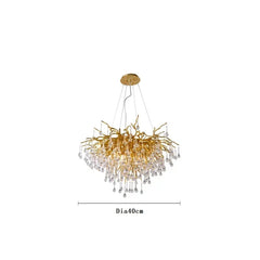 American Luxury Crystal Ceiling Chandelier Modern Art Living Dining Bedroom Hanging Lamp Hotel Hall Home Decor Pendant Lights