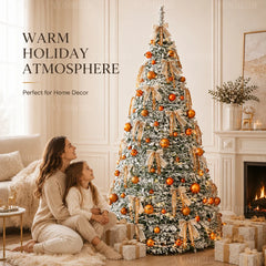 Integrated Christmas Tree Foldable with Ornaments LED Lights High Grade Christmas Tree 120cm To 180cm Home Christmas Party Decor