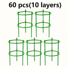Adjustable Plant Climbing Frame Green Grid 5-15 Layer 30-90cm Lightweight Durable Gardening Stand for Home Garden