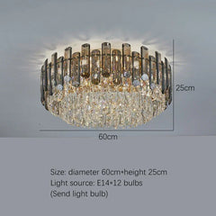 Nordic Led Crystal Chandeliers Gold Luxury Lighting Dining Living Room Bedroom Kitchen Island Lights Indoor Hanging Light Lustre