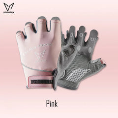 Veidoorn Men's Women's Workout Gloves for Gym Weight Lifting Non-Slip Palm with Padding Breathable Towel Finger for Sweat Wipe