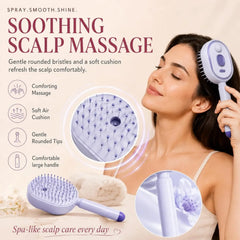 Electric Steaming Hair Straightener Brush Electric Spray Air Cushion