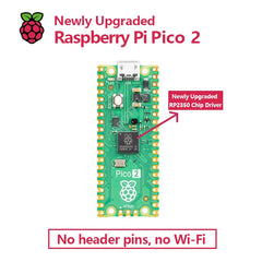Original Raspberry Pi Pico/2, Pico with Wireless WiFi Development Board, Pico or Pico H with Pin Header, Support MicroPython/C++