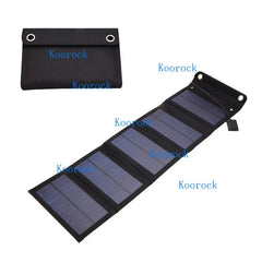 Ultra Monocrystalline Silicon Solar Panel Portable Foldable Photovoltaic Panel for Outdoor USB Charger 5V/9V for Smartphones QC