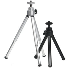 Mini Flexible Tripod 2 Section Stand Holder for Projector Camera Aluminum Alloy Desktop Tripod for Mobile Phone
