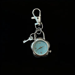 Original Hollow Heart Pocket Watch Chain Keychain Design Steampunk Clock Vintage Necklace Pendant Jewelry Watch Men Women Gift