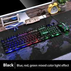 KM320 Keyboard And Mouse Set Waterproof Luminous Game Backlit Keyboard