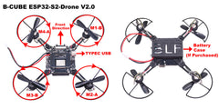 Rctosky ESP32-Drone V2.0 Flight Control Open Source Quadcopter ESP-Drone Drone Model Wifi Remote Control Crazyflie Ardupilot