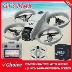 2025new GT3 MAX Drone 8K HD 4.3" Remote Control Headless Mode