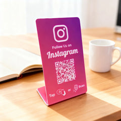 Nfc 215 programmable QR code Google Review Card NFC station table NFC Instagram Facebook TK card standing brand bracket