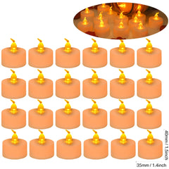 24/48 Pack Heart Shaped LED Tea Lights Candles with Artificial Rose Petals Romantic Night Decorations  for Wedding Anniversary
