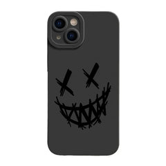 Smiling Devil Phone Case For iPhone 11 12 13 14 15 Pro Max Mini 7 8 Plus X XS Max XR Matte Shockproof Fashion Cases Back Cover
