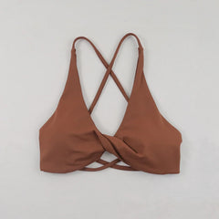 Sexy Slim Shoulder Straps Somfortable High Stretch Sports Underwear Gym Workout Breathable Detachable Yoga Bra