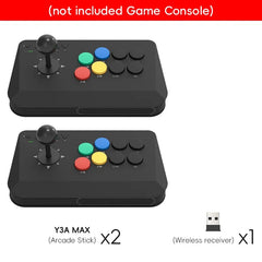 DATA FROG Y5A / Y3A MAX Arcade Stick for Switch 2 & Windows, Wireless Arcade Fight Stick, 2.4G Receiver