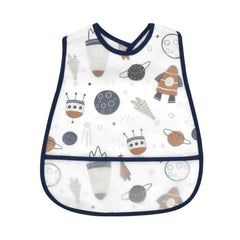 2023New Cartoon Pattern EVA Waterproof Pocket Lunch Feeding Bibs Adjustable Baby Bibs Cute Children Baby Apron Kids Burp Cloths