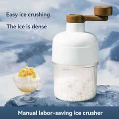 Manual Ice Crushers Shaved Ice Machine Small The Smoothies Machine Unplugged The Ice-making Box Household Hand Portable Crusher