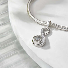 💜✨Custom Photo Projection Infinite Love Pendant – Carry Your Most Cherished Memory💜✨