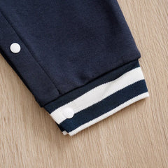 Jumpsuit Newborn Baby Baseball uniform Spring and Autumn 0-18 months Boys Cotton Baby Onesie Clothes Romper Embroidery Preschool