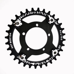 ALLTOO Bike Part Bicycle Crankset Bafang 104BCD Motor Aluminum Alloy Chainring Mid Drive Adapter For Electric E-bike 32T-52T