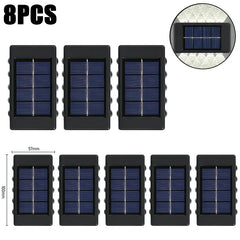 10 LED Solar Wall Lamp Outdoor Waterproof Solar Powered Light UP and
