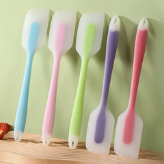 7Pc Silicone Spatula Cream Butter Cooking Baking Spatula Heat-resistant Silicone Spatula Transparent Kitchen Baking Tools