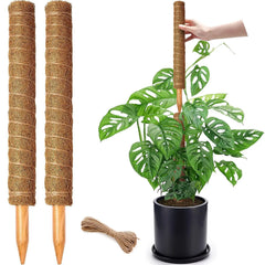 Moss Pole 38/43/53CM Monstera Plant Support Stackable Moss Poles for Plants Coir Totem Pole Tall Moss Pole for Climbing Plants