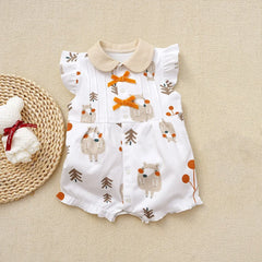 3-18 Month Baby Summer Clothes Rompers Girls Overalls Short Sleeve