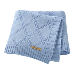 Newborn Baby Swaddle Wrap Blankets for Stroller 90*70cm Knitted Infant Boys & Girls Solid Receiving Blanket Toddler Throw Quilts